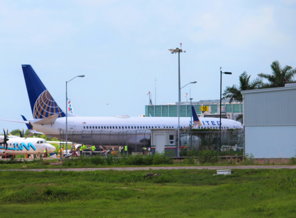 Pasajeros del aeropuerto de Mérida.
