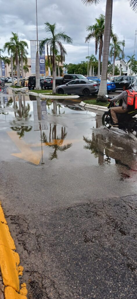 El estado del tiempo en Yucatán. Encharcamientos.