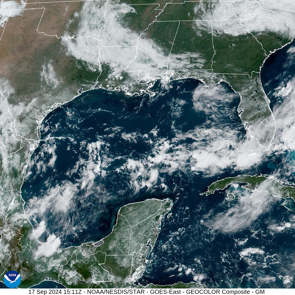 Estado del tiempo en Mérida. Imagen de satélite.