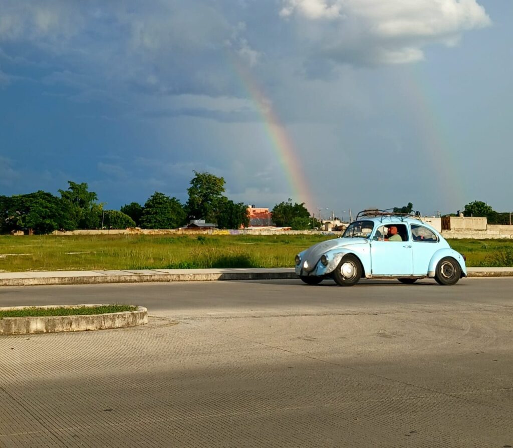 Estado del tiempo en Mérida. Arcoíris.