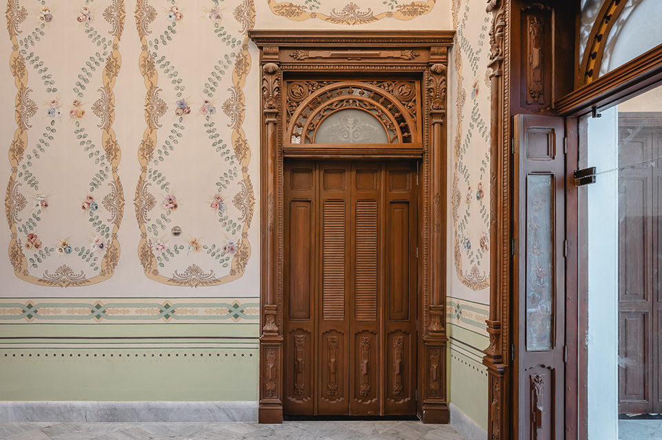 Casas antiguas del centro de Mérida: interior de la Casona 333.
