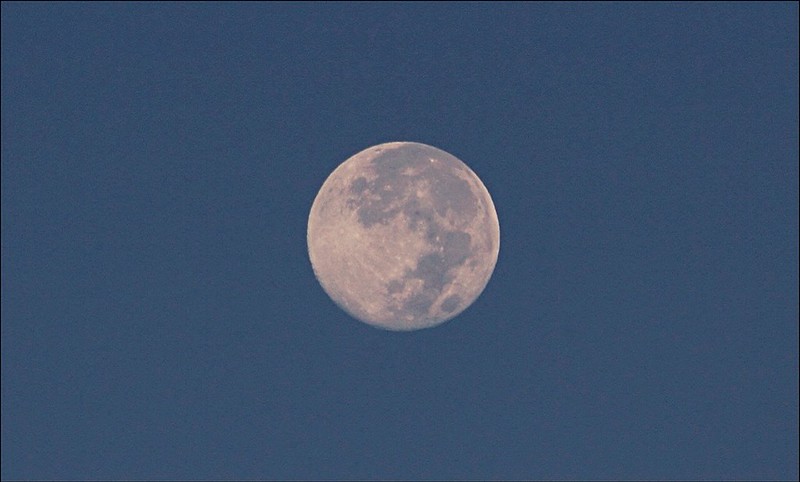 superluna de octubre de 2024. Foto Crystal Rivera/NASA.