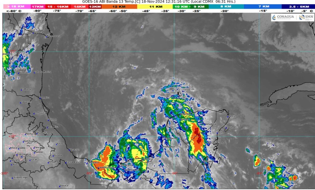 Pronóstico del tiempo en Yucatán.