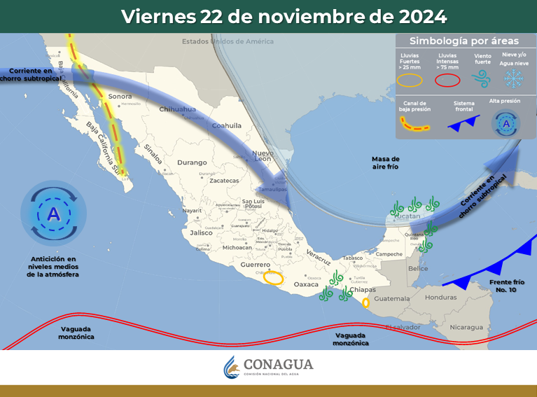 Temperaturas en Yucatán.