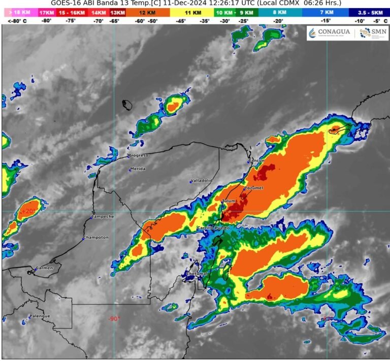 Temperaturas bajas en Yucatán.