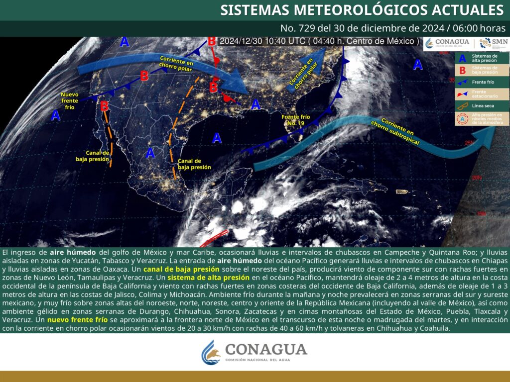 Pronóstico del tiempo antes del Año Nuevo