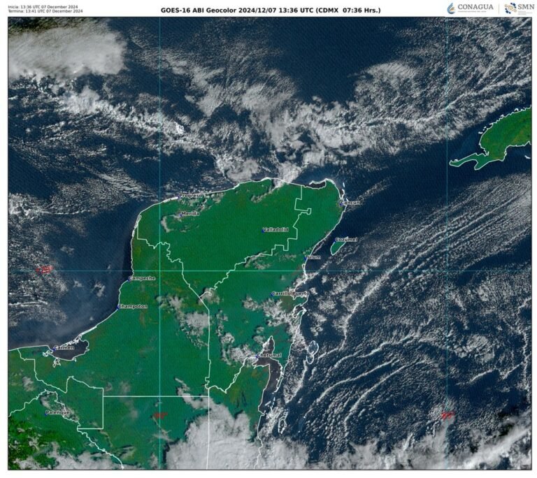 Estado del tiempo el fin de semana en Yucatán