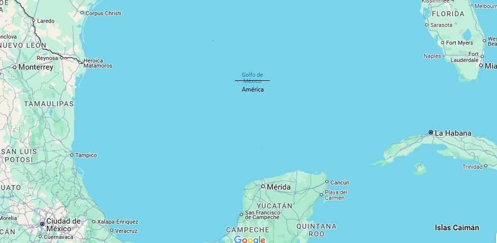 Golfo de México en Google Maps